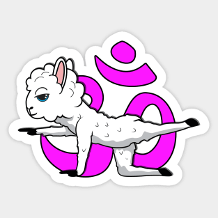 Llama Yoga cute Alpaka Sticker